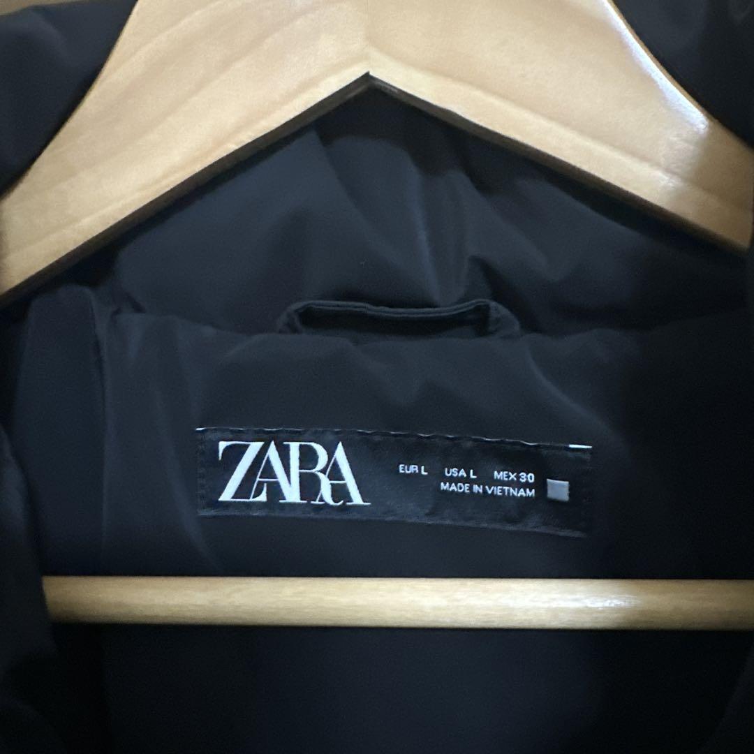 ZARA♬*゜WINDPROOF フード付きキルティングアノラック 中綿
