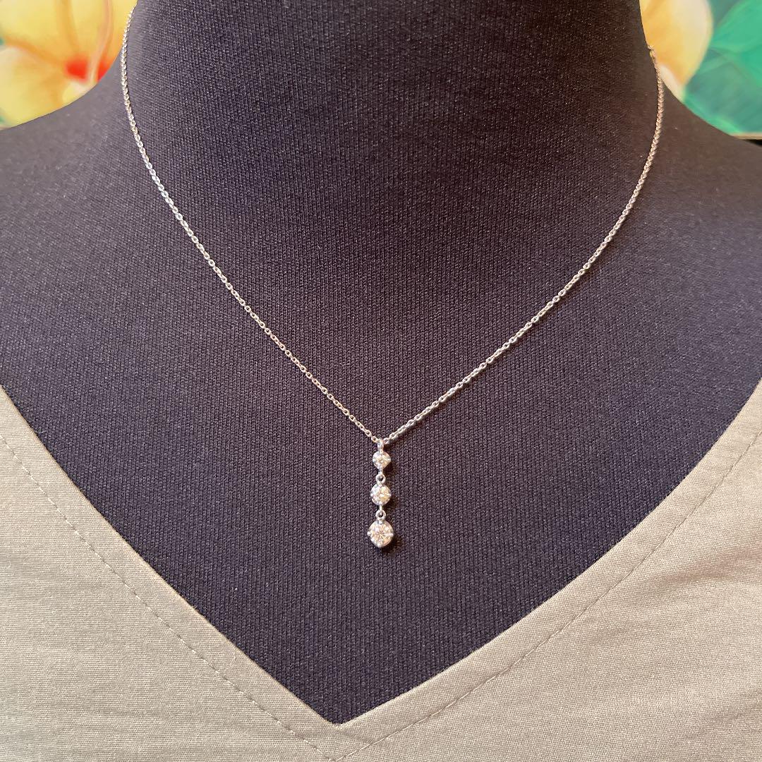 プラチナ ダイヤモンド ネックレス 1.0ct Hカラー/SI2クラス