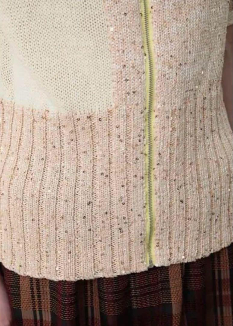 トップス orimi 24ss GLITTER KNIT POLO size2 orimi 24ss GLITTER KNIT POLO size2 トップス