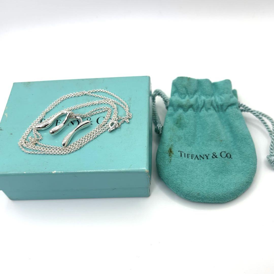 TIFFANY&CO.イニシャルMネックレス　ラージ　ロングチェーン　9.97g