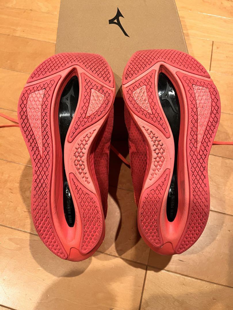 Mizuno ミズノ ウェーブリベリオンフラッシュ2 レッド25.5cm 美品