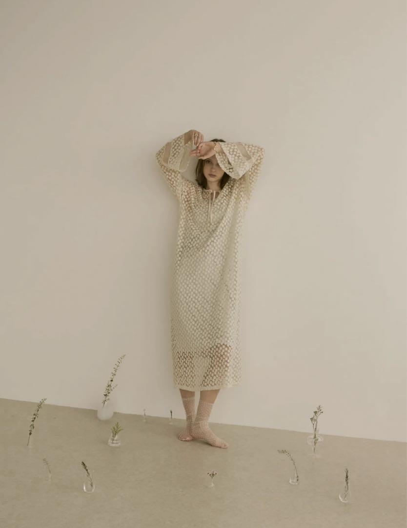 ollun(オルン) flower lace layered one piece ワンピース