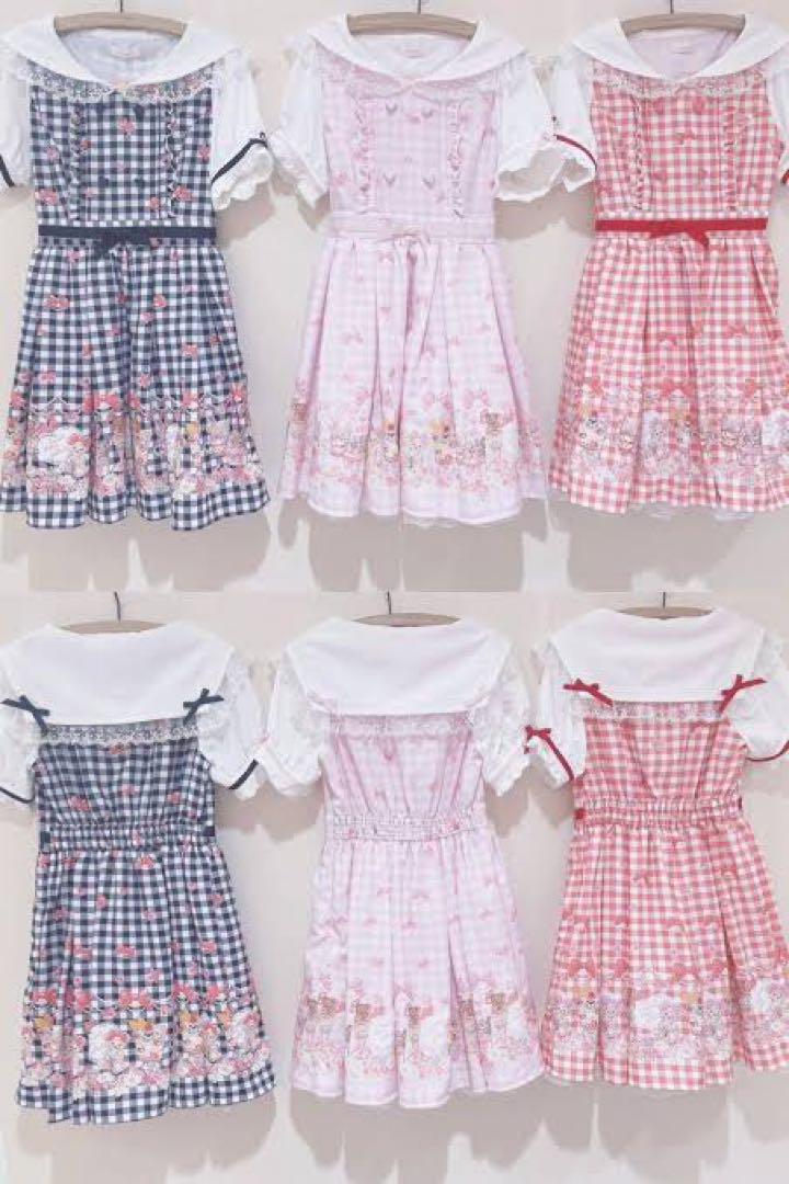LIZ LISA♡sweet bear gelato柄ワンピース♡ピンク