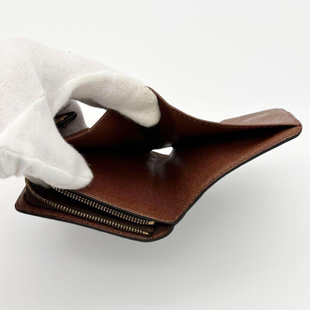 【美品】 ルイヴィトン モノグラム コンパクトジップ　二つ折り 財布