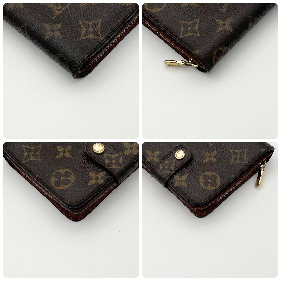 【美品】 ルイヴィトン モノグラム コンパクトジップ　二つ折り 財布