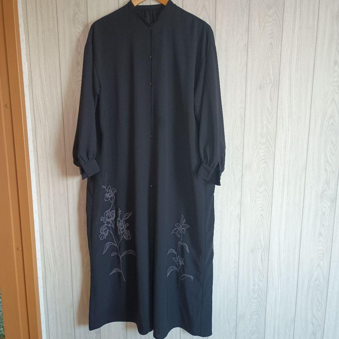 美品　HARE 裾　刺繍デザイン　ロングワンピース