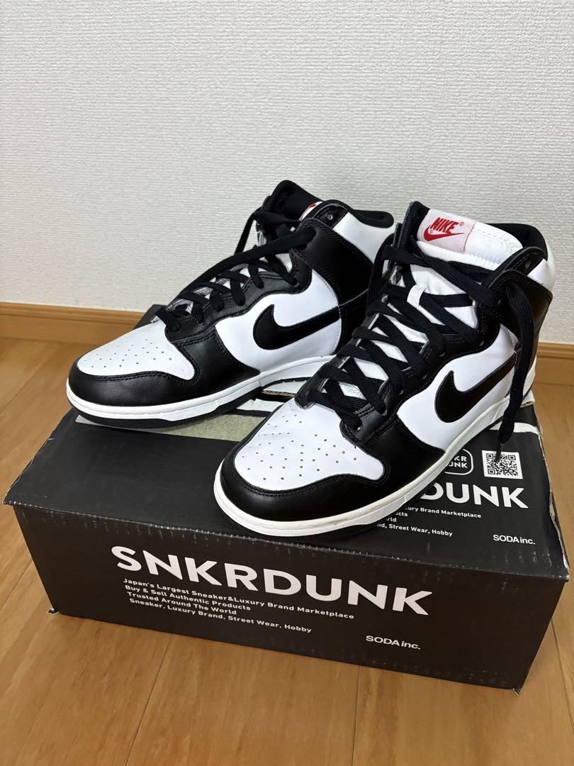 NIKE DUNK HIGH 27CM ホワイト　レッド　ブラック