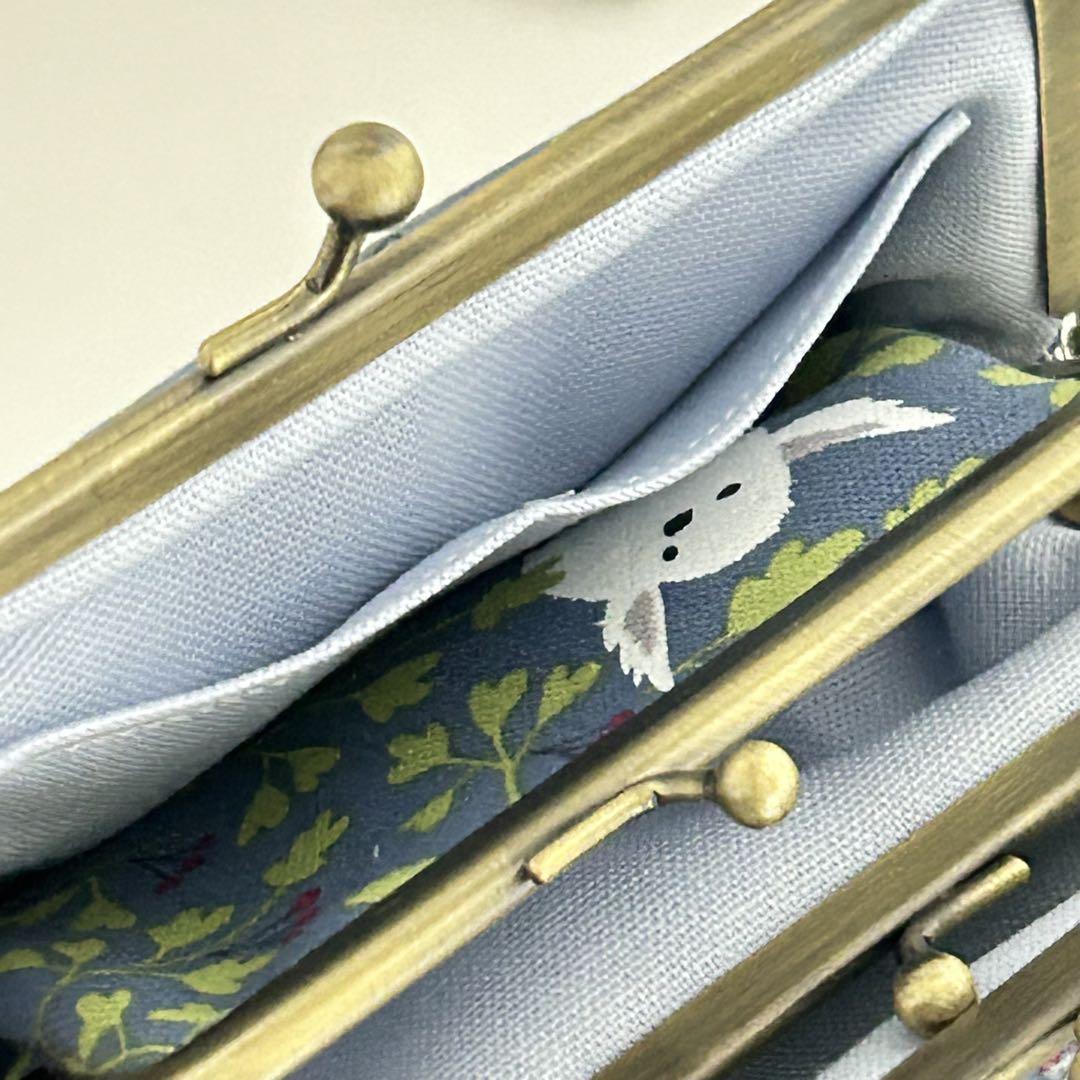 シマエナガがま口バッグハンドメイド