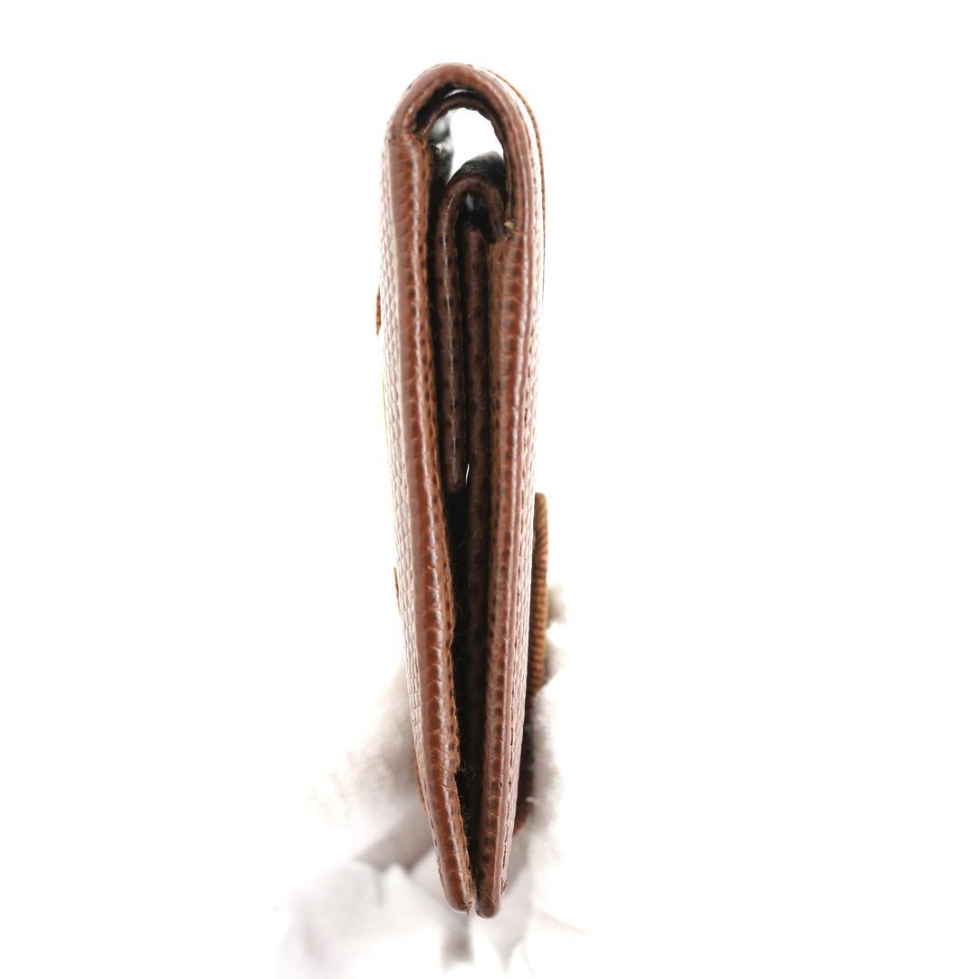 ✨未使用に近い✨　Ferragamo ミニ財布　ヴァラリボン　リザード　刻印