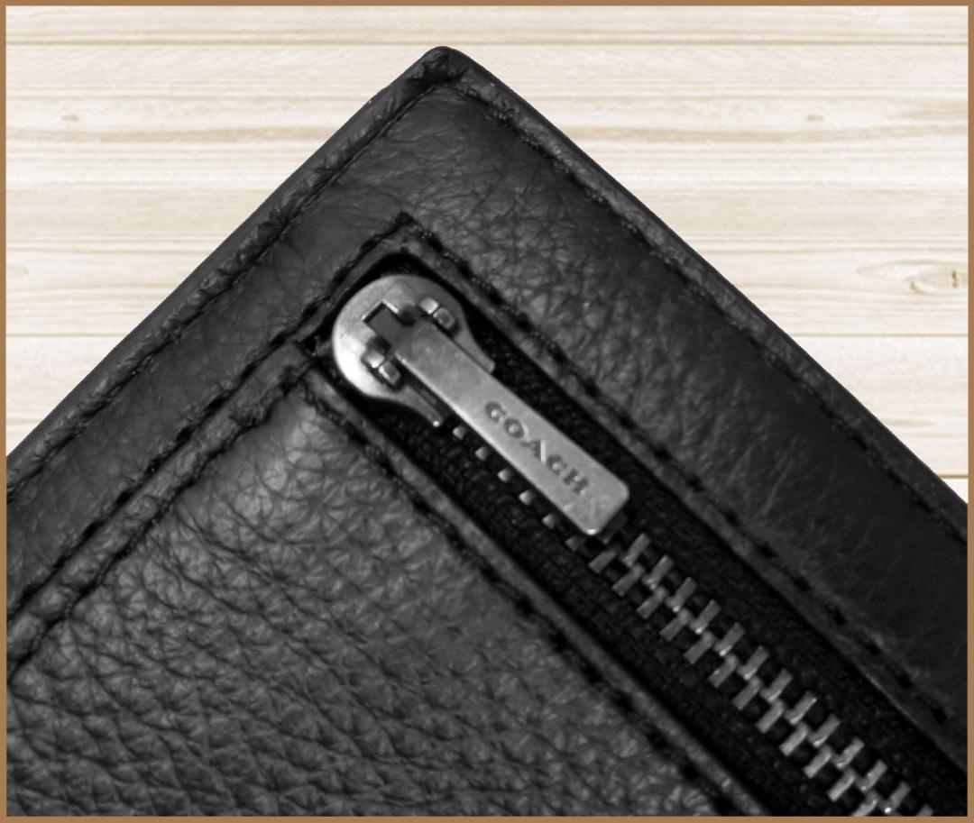 新品コーチCOACH日本限定スナップカードウォレット札入れ財布小銭も入る黒