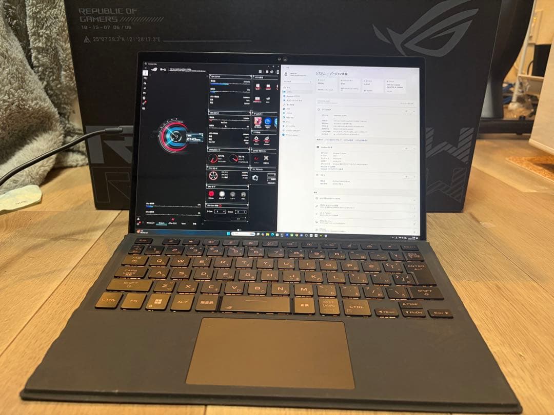 ROG Flow Z13 GZ301VU ゲーミングノートPC目立った傷や汚れなし