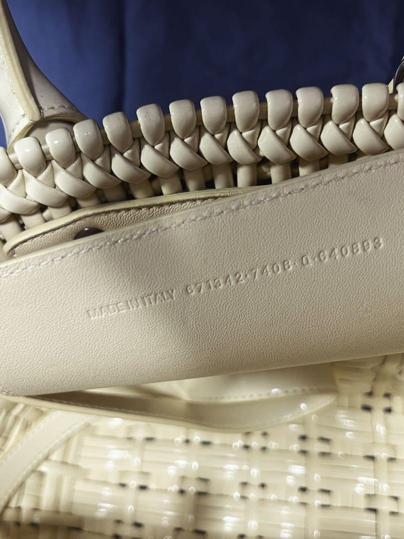 【美品】バレンシアガ　BISTRO XS ストラップ付きバスケット　イエロー