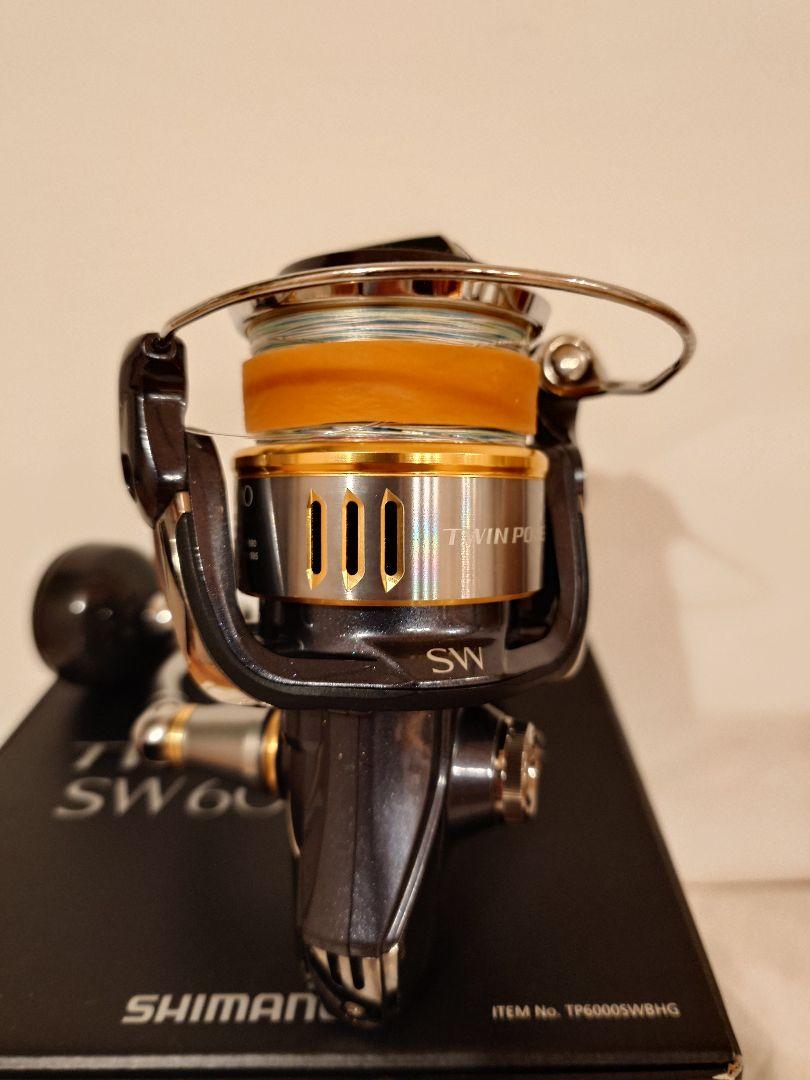 最も完璧な シマノ ツインパワーSW6000HG PE付 中古品 リール