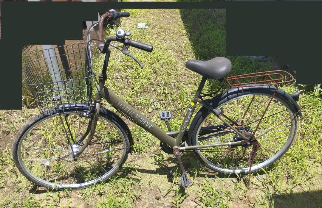 手渡し配達限定 ママチャリ 自転車 27インチ 6段ギア ジャンク 修理可 千葉