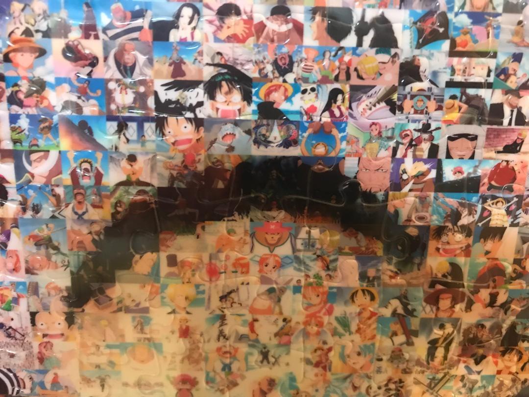 ジグソーパズル　ワンピース　モザイクアート　完成品