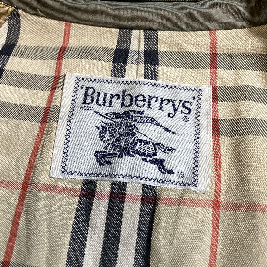 90s BURBERRY ステンカラーコート ヴィンテージ バーバリー 玉虫