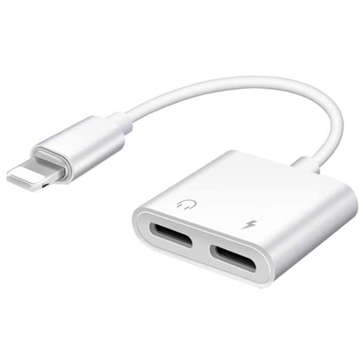 iPhone アダプタ 2in1 急速充電対応 イヤホン変換bu - メルカリ iPhone アダプタ 2in1 急速充電対応 イヤホン変換bu - メルカリ