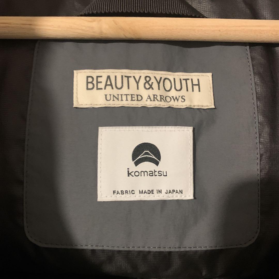 格安 BEAUTY&YOUTH グレー ダウンベスト ジャケット・アウター