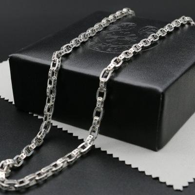 【新品未使用】シルバー925 silver ペーパーチェーン ネックレス 50㎝