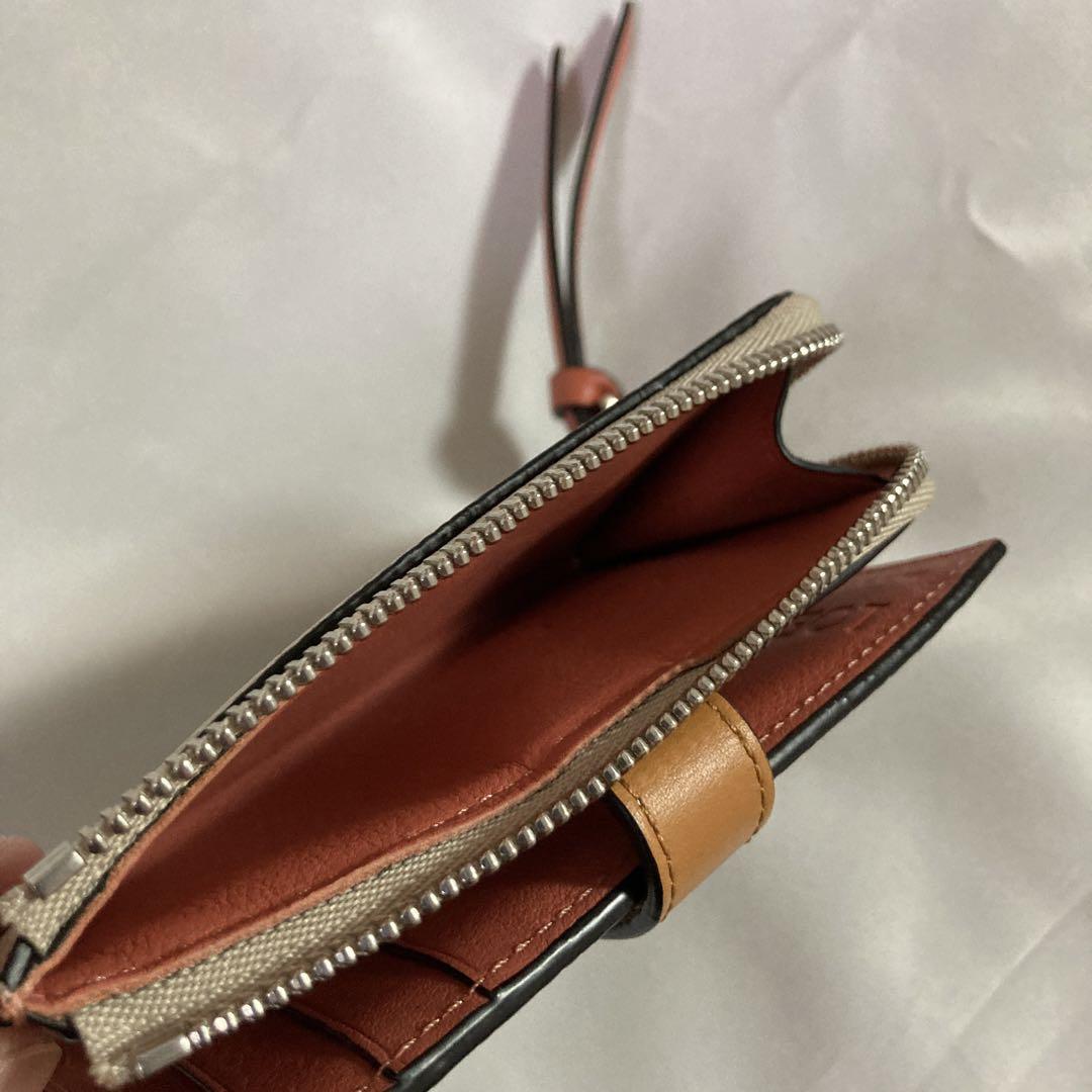 ロエベLOEWE 二つ折り財布 スリムジップ バイフォールド