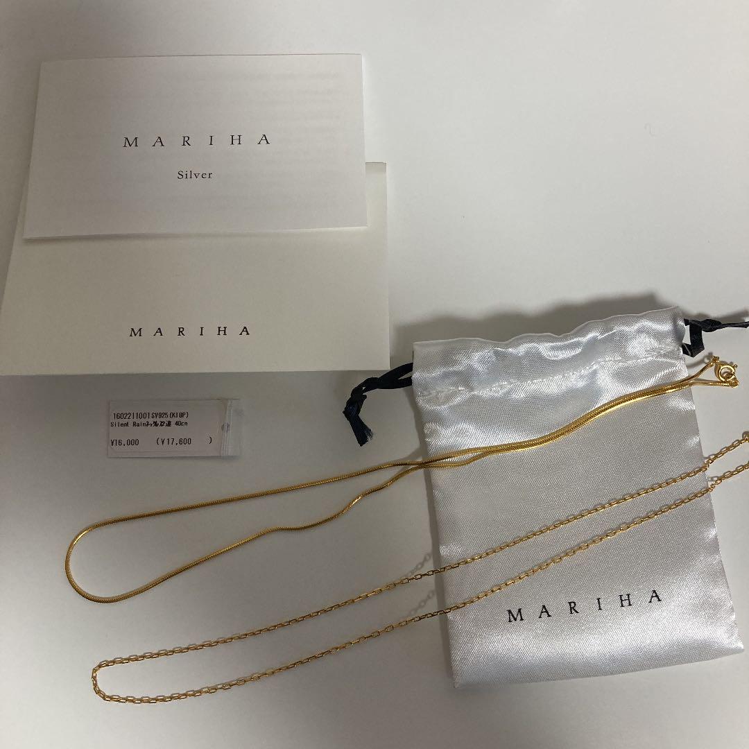 がらどこか︶ MARIHA JEWELRY Silent Rain 2連ネックレス MDnSU-m85332101215 ∴ネックレス
