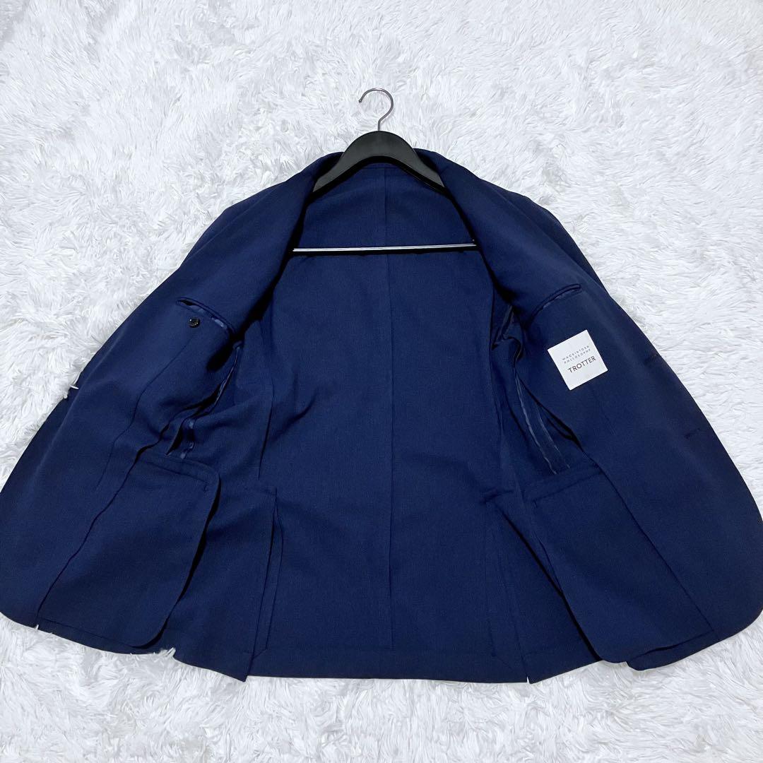 美品 マッキントッシュ トロッター ネイビー セットアップ 40R Lサイズ相当