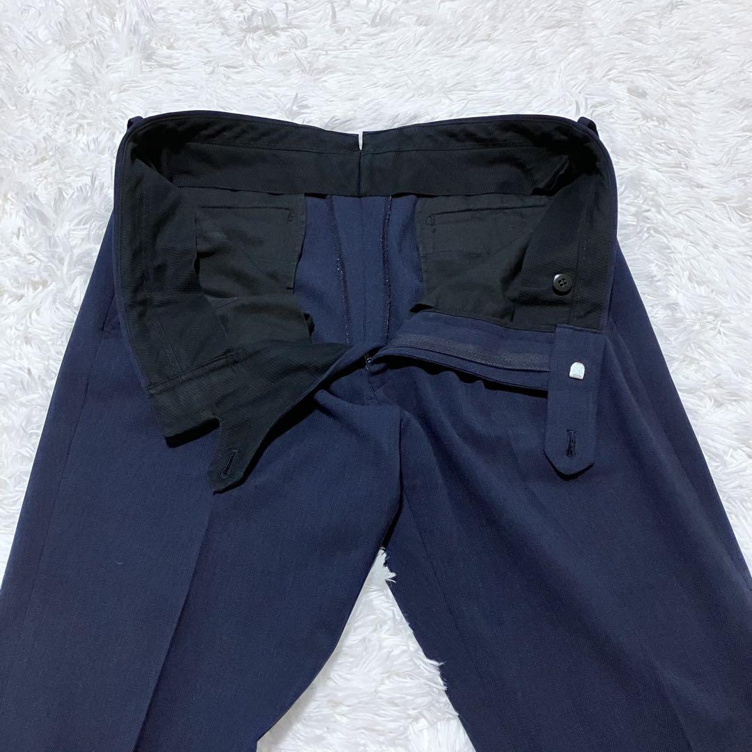 美品 マッキントッシュ トロッター ネイビー セットアップ 40R Lサイズ相当