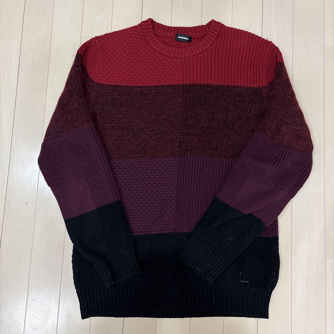 DIESEL ボーダーニットセーター
