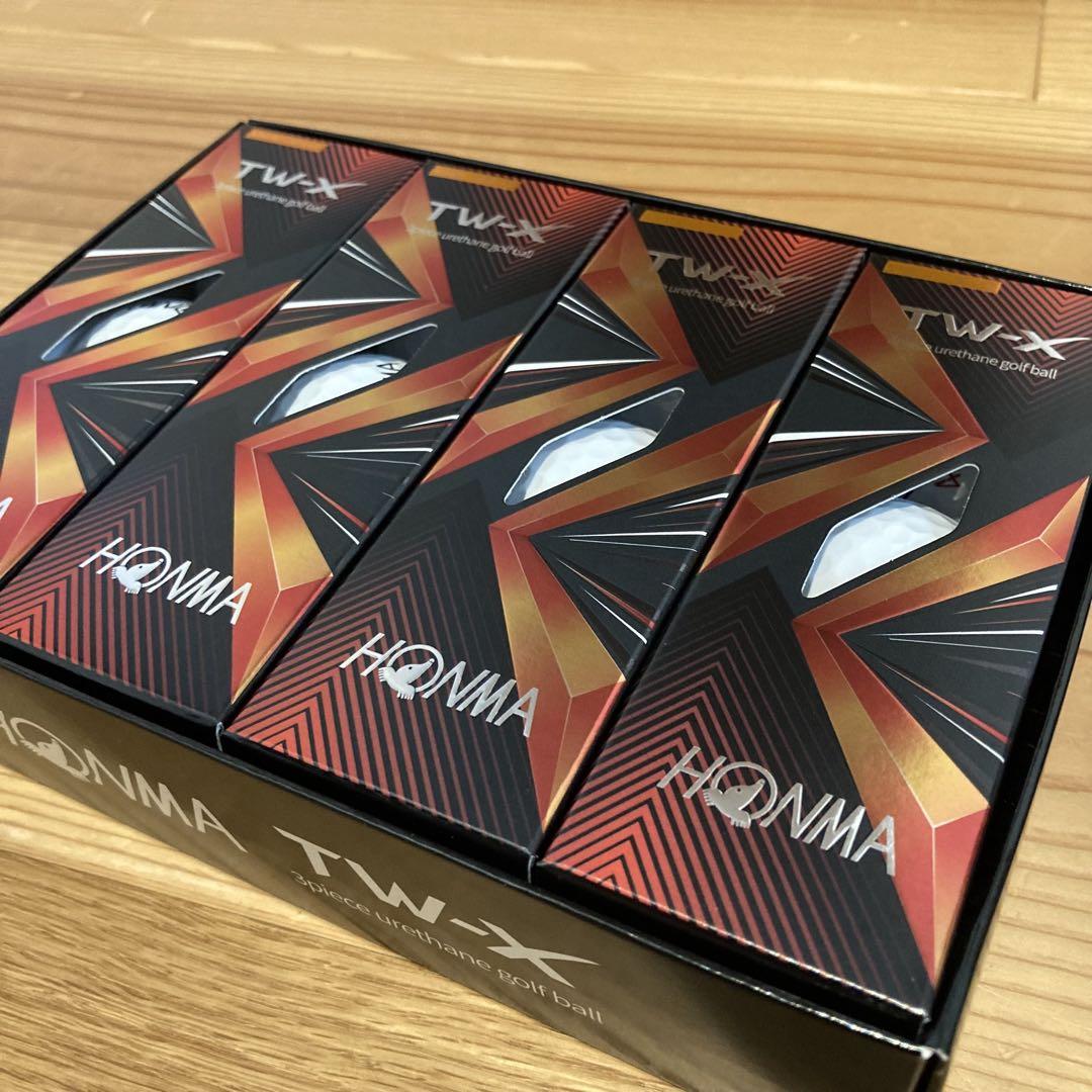 ホンマ　TW-X ツアーワールド ホワイト　10ダース　ゴルフボール