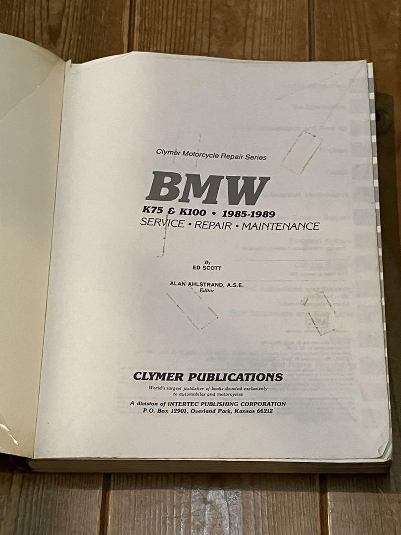 CLYMER クライマー サービスマニュアル BMW K75&100