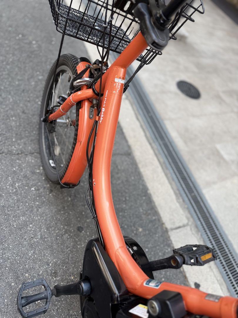 大阪府　子供乗せ　2人　ヤマハ　電動アシスト自転車 チャイルドシート付き