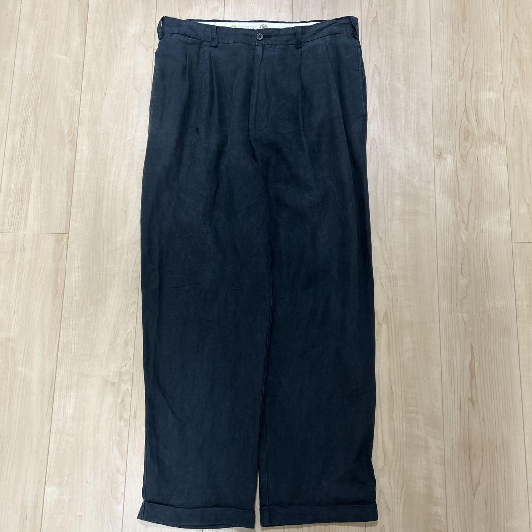 ご*た様 90s BANANA REPUBLIC リネン 2タック スラックス