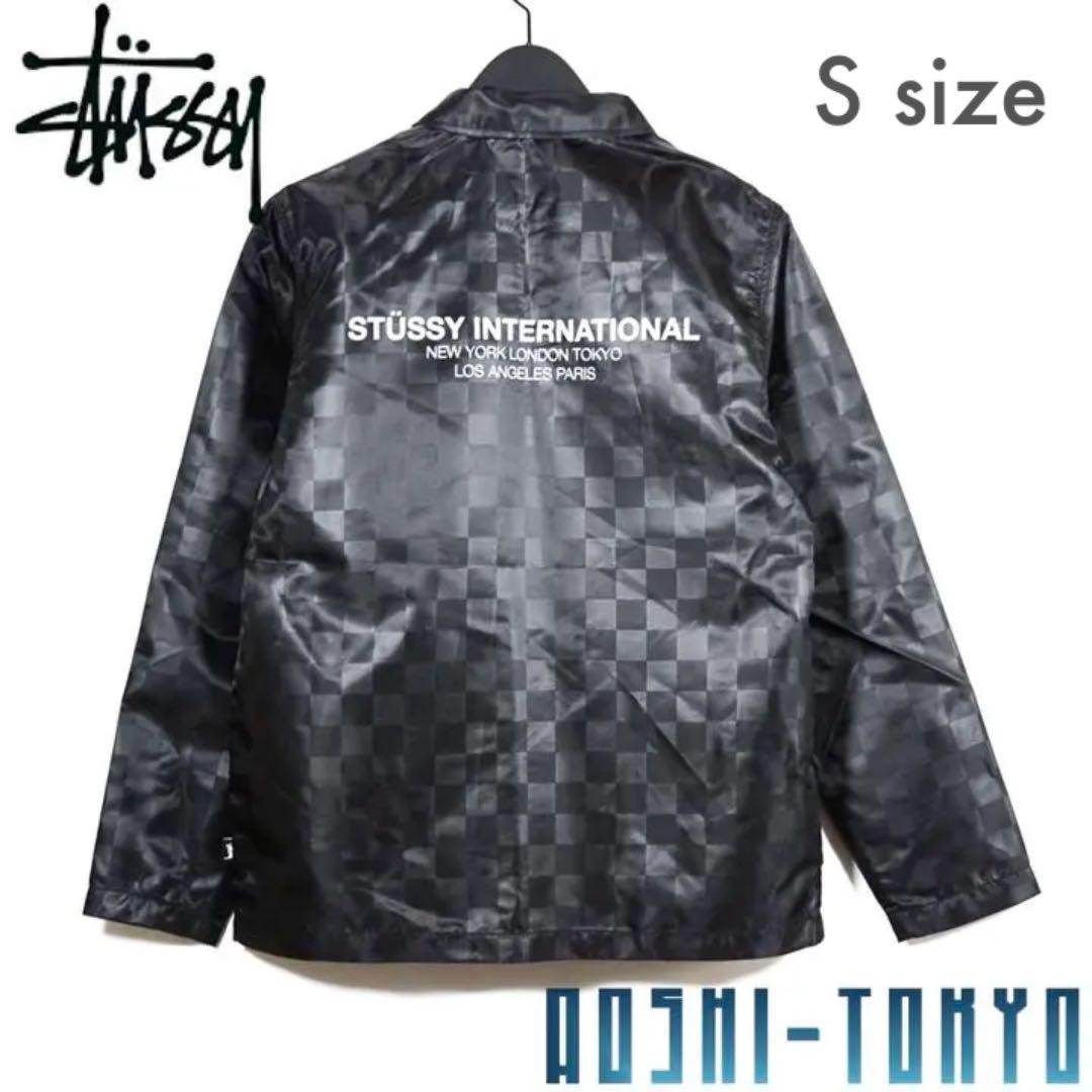 ◆海外限定◆STUSSYTonal Check コーチジャケット / Sサイズ ジャケット・アウター