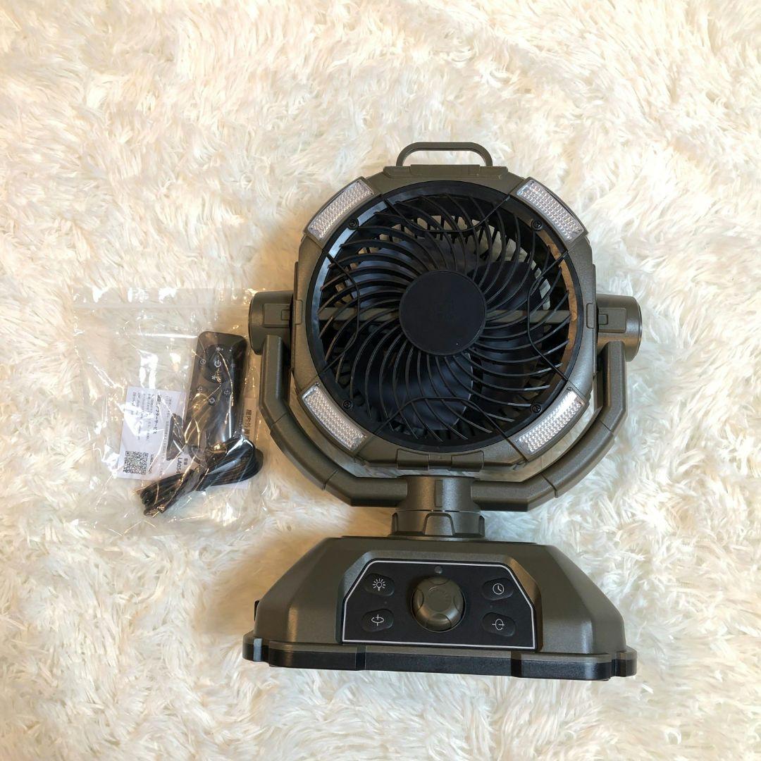 新品❤】アウトドア 扇風機 キャンプ 充電式 リモコン付き 卓上