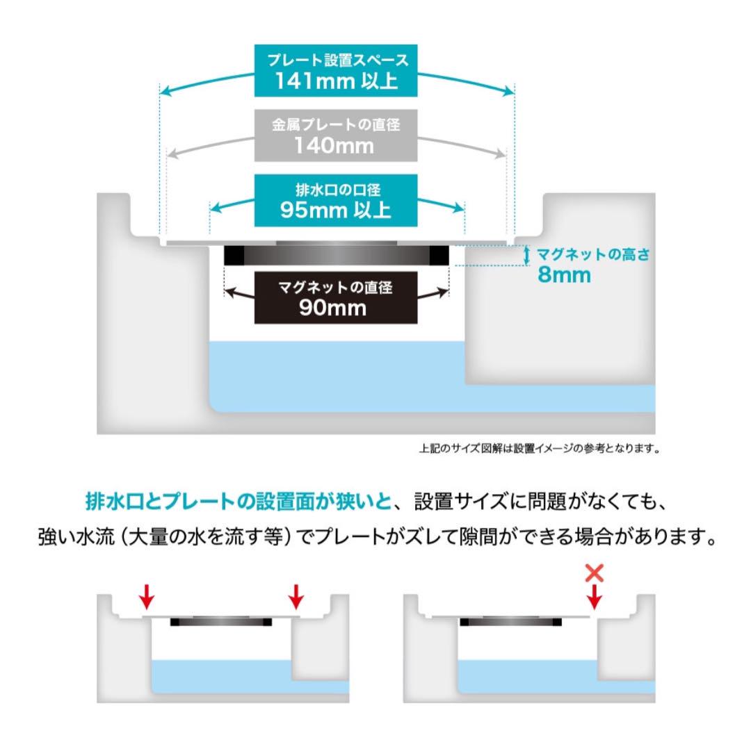 HUBATH お風呂 マグネット ヘアー キャッチャー