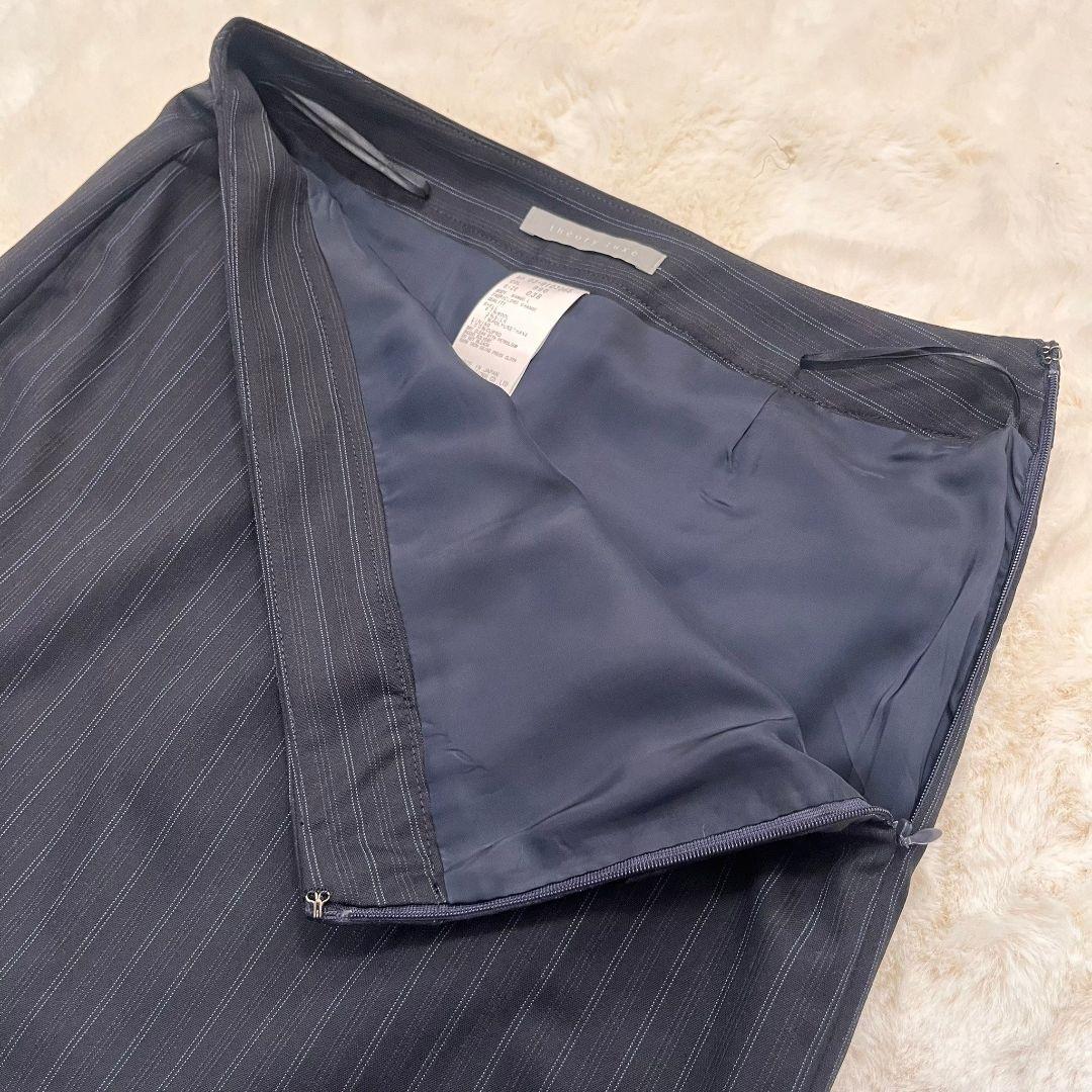 極美品 セオリーリュクス　スーツ パンツ　スカート　シルク混　ロロピアーナ　M