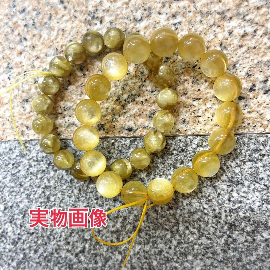 G-233★高品質 天然 7Aランク ゴールデンマイカブレスレット G-233☆高品質 天然 7Aランク ゴールデンマイカブレスレット☆