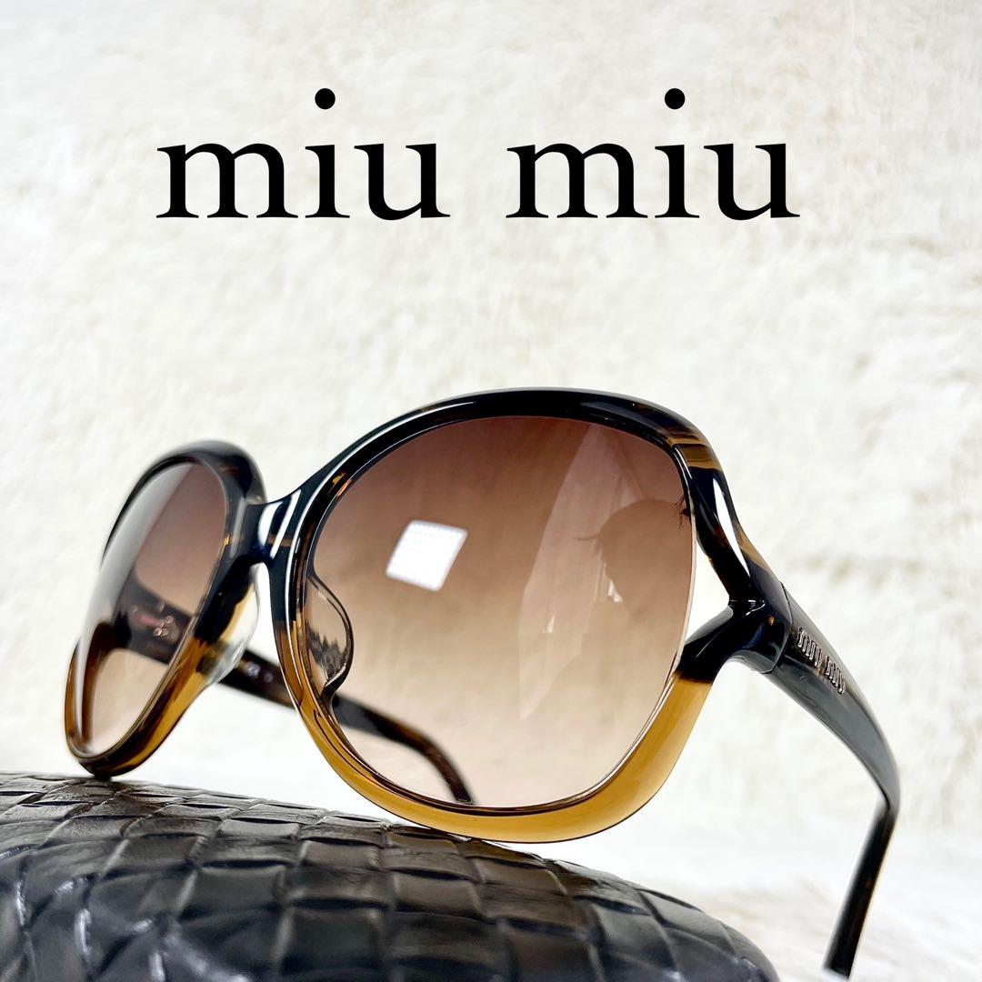 miu miu サングラス SMU10M ブラウンレンズ べっ甲柄MIU MIU