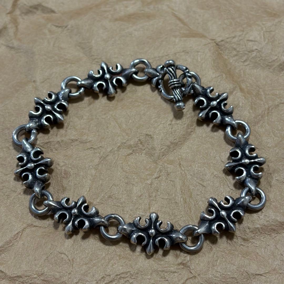 Vintage Silver 925 Bracelet ブレスレット クロス目立った傷や汚れなし