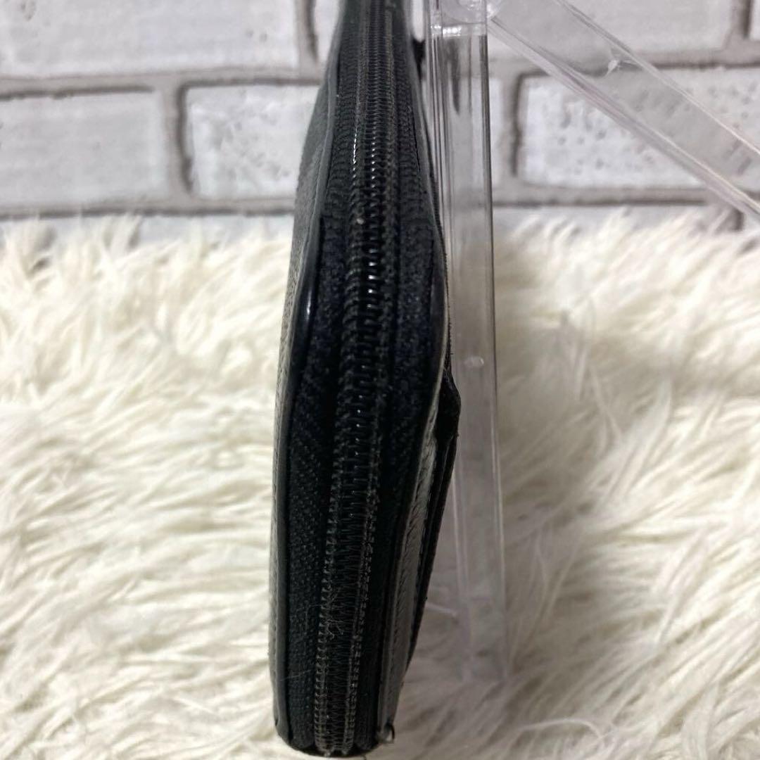 【極美品】 CHANEL 長財布 ラウンドファスナー レザー 黒