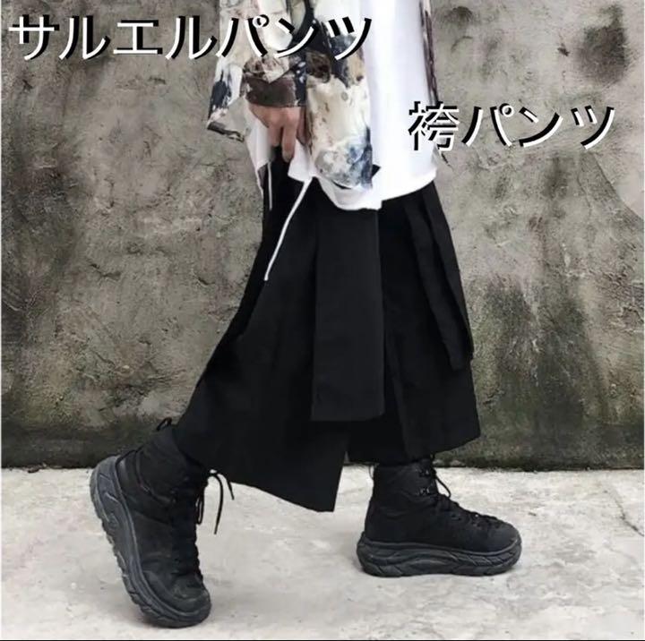 大人気】袴パンツ モード系 エプロン ボトムス キュロット ワイドパンツ V系 - メルカリ 大人気】袴パンツ モード系 エプロン ボトムス キュロット ワイドパンツ V系 - メルカリ