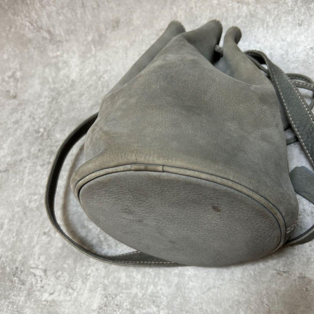 希少色グレー COACH オールドコーチ 巾着バケツ型 ショルダー 4931