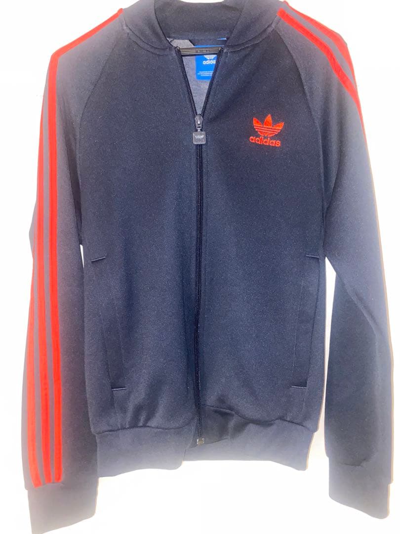 y2kadidas トラックジャケット ネイビー/レッド