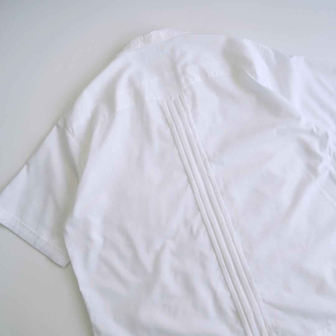 80s メキシコ製　刺繍　半袖開襟キューバシャツ　白44ボックスシルエット古着. 80s メキシコ製 刺繍 半袖開襟キューバシャツ 白 44ボックス