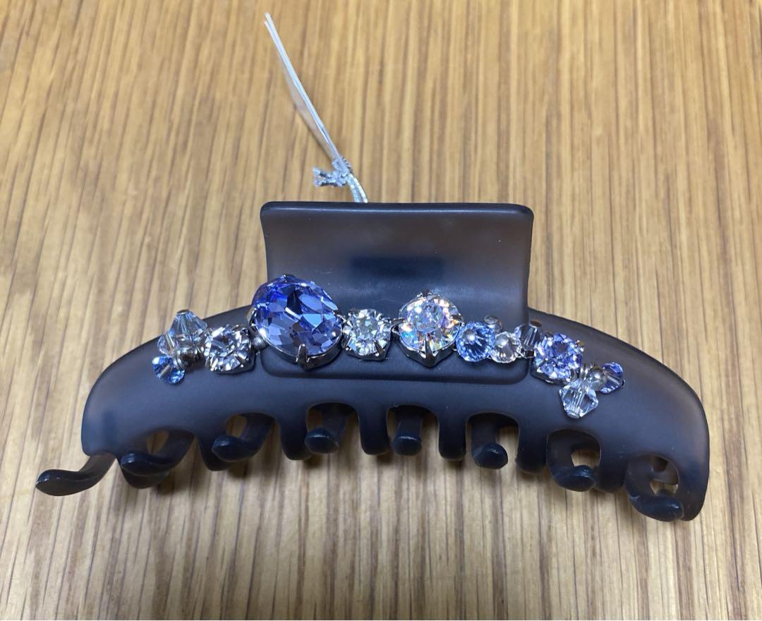 コンプレックスビズ　ヘアクリップ　クリアブルー