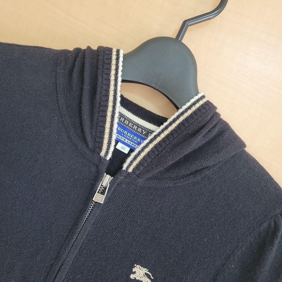 ♥クリーニング済♥【BURBERRY LONDON】38 ブラックニット