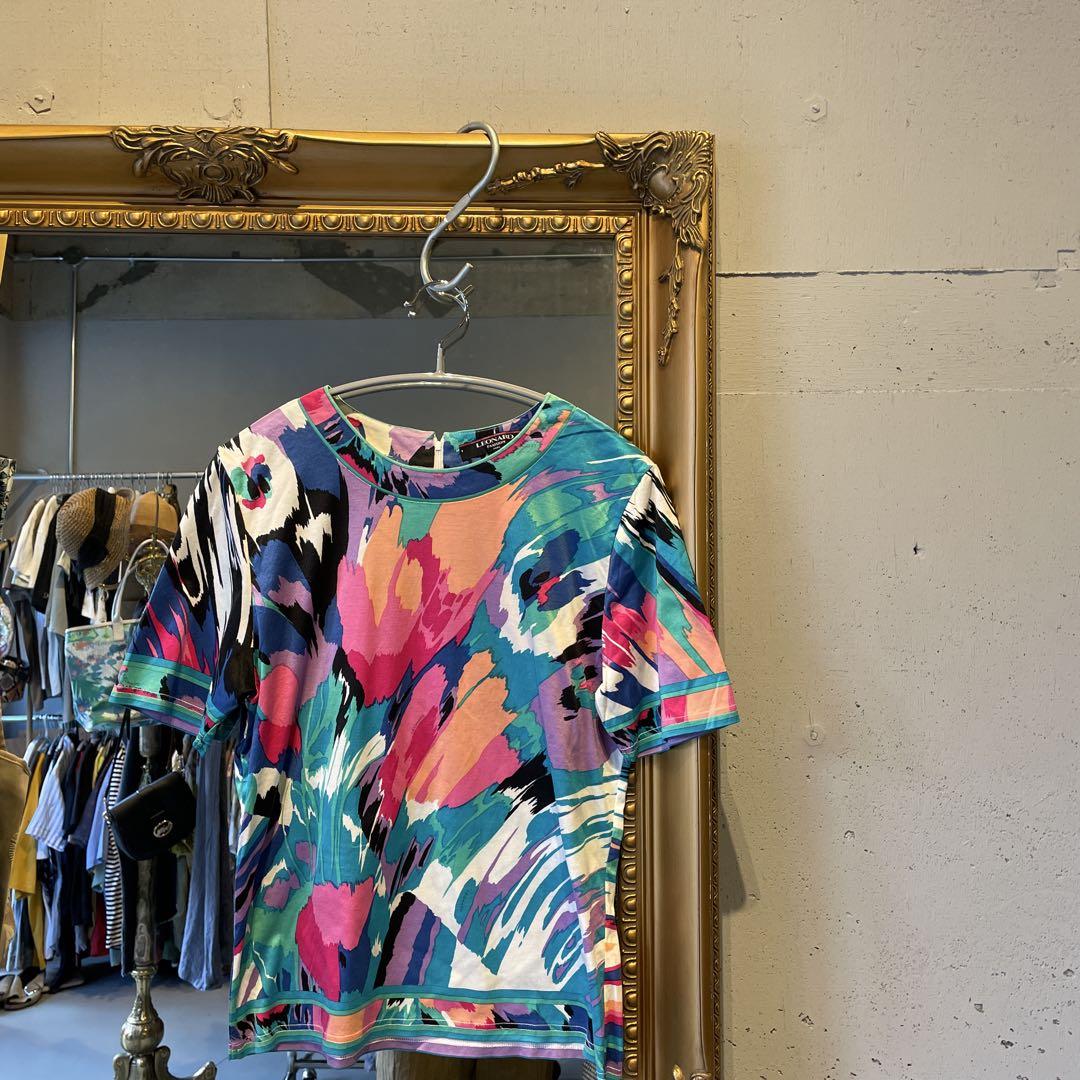 LEONARD - レオナール LEONARD FASHION シャツ ブラウス 半袖 花