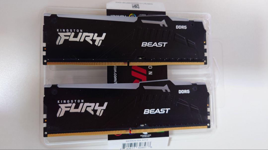 Kingston FURY Beast RGB 64GB PCメモリ DDR5