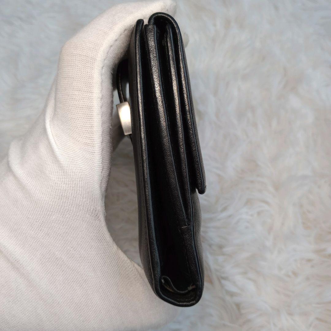 GUCCI 美品 折り財布 メンズ 収納多め レザー ブラック グッチ