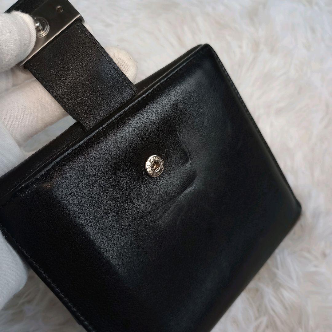 GUCCI 美品 折り財布 メンズ 収納多め レザー ブラック グッチ